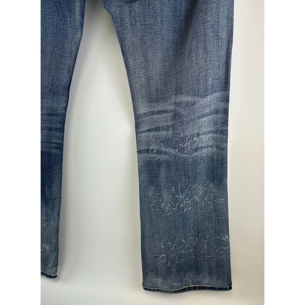Rock Revival Destin Boot Cut Jeans Embellished Denim Embroidered Cowboy Mens 32
